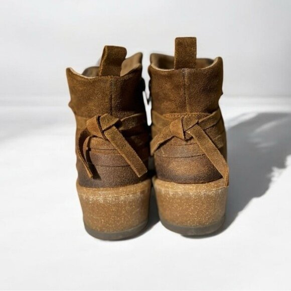 🌻NEW w.box Born "Varas" Brown Glazed Ginger Ankle Boots Size 6 - Picture 2 of 11